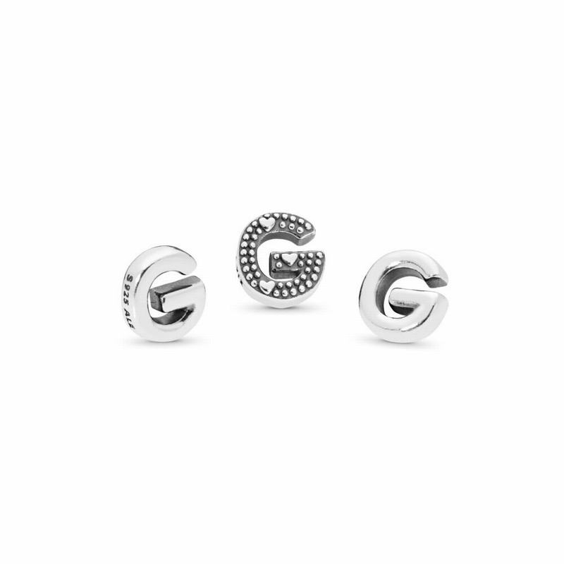 Pandora Letter G Petite Locket Charm Silver Egypt PJ1852049